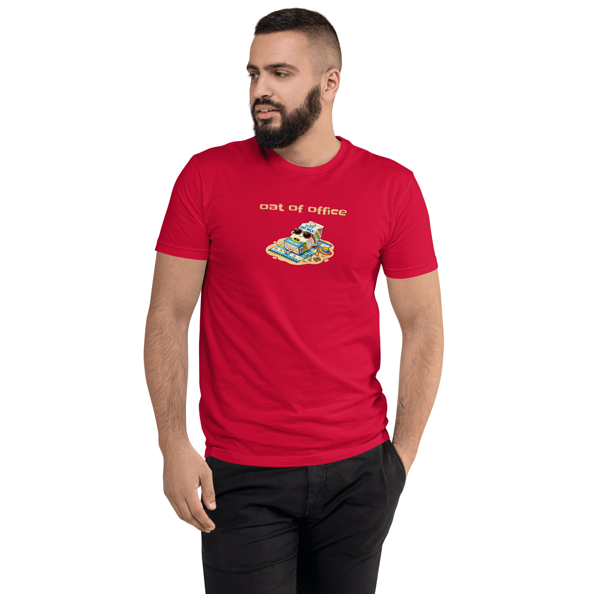 Oat Of Office - Men's Fitted T-Shirt